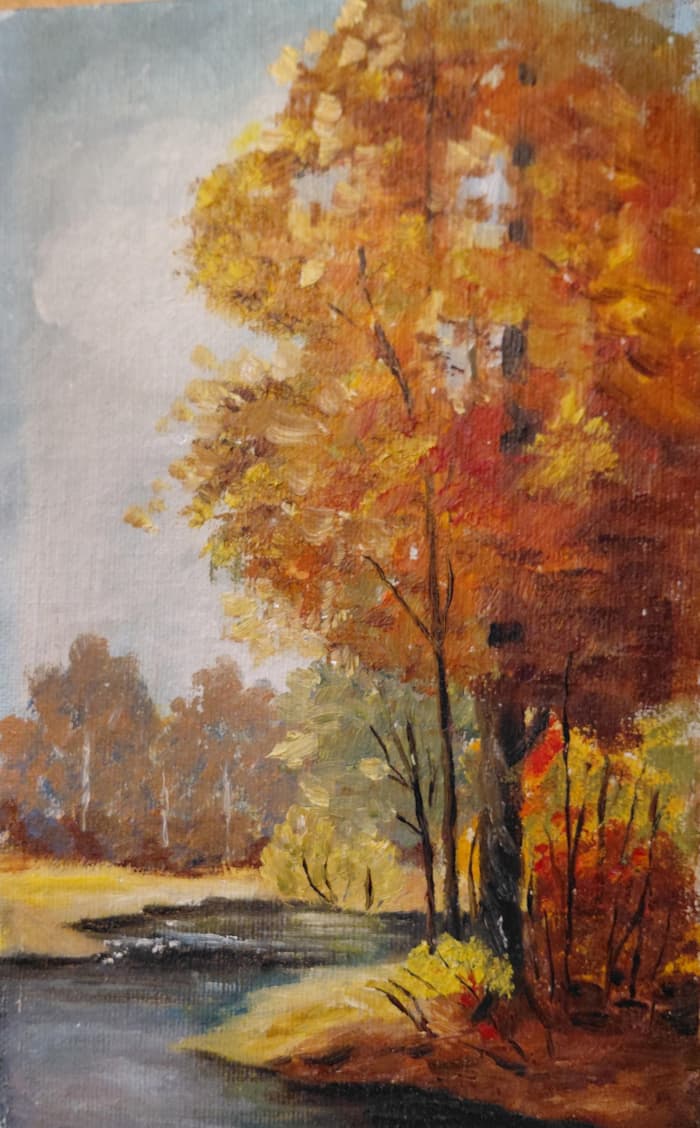 Bord de lac l'automne
